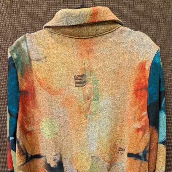 Unbranded Womens Size 2X? (no size tag) Multicolored Knit Jacket - Picture 2 of 4